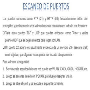 Escaneo de Puertos