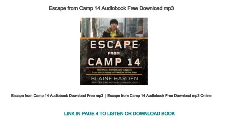 Escape From Camp 14 PDF Free Download Escape From Camp 14 PDF Free Download