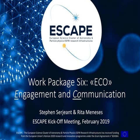 ESCAPE Kick-off meeting - WP6 (Feb 2019)
