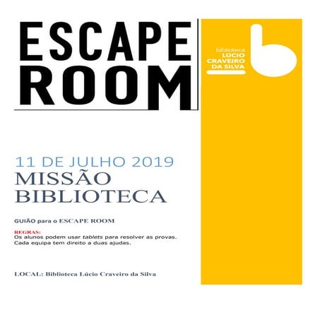 Escape Room: Missão Biblioteca