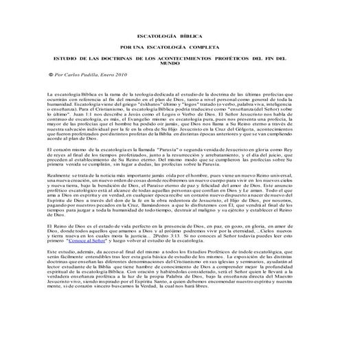 Escatología bíblica