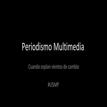 Periodismo Multimedia