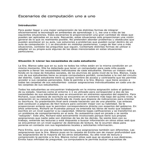 Escenarios computacionales situación 3