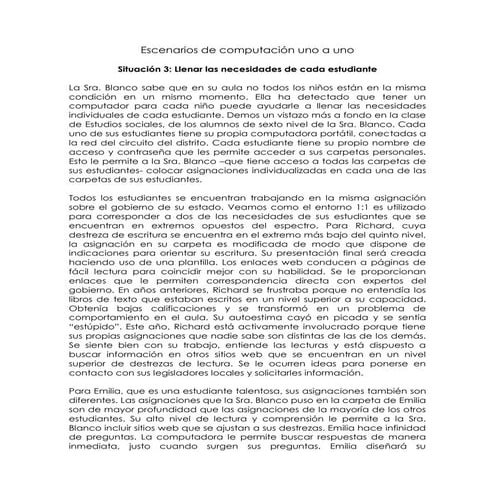 Escenarios de computación uno a uno