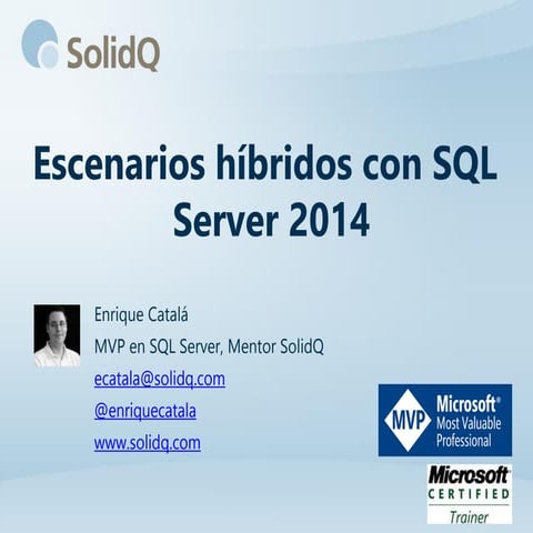 Escenarios híbridos con sql server 2014