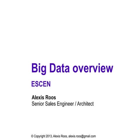 Big Data overview