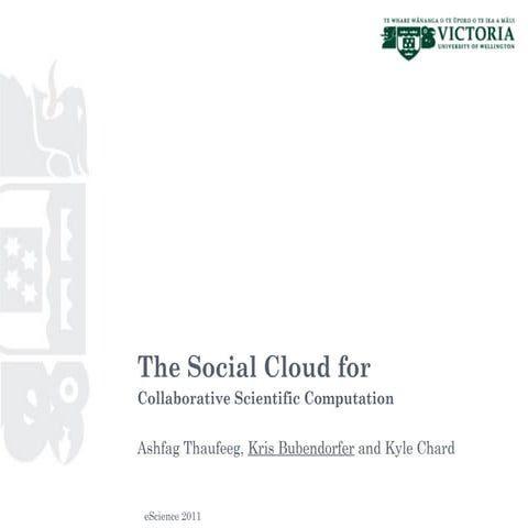 Collaborative eResearch in a Social Cloud