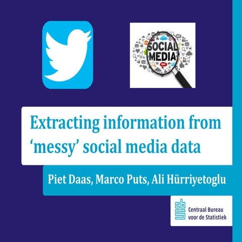 Extracting information from ' messy' social media data