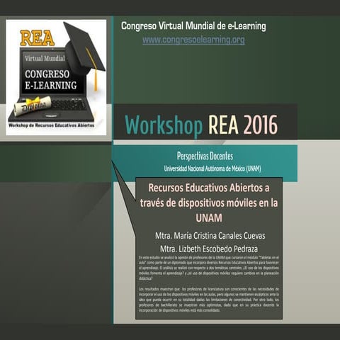 Incorporación REA a través de dispositivos móviles