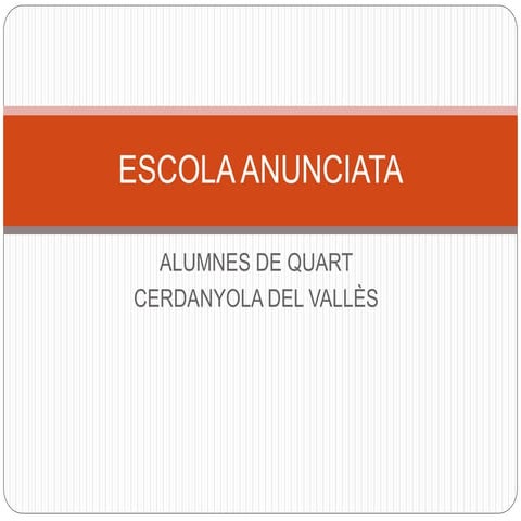 Escola anunciata