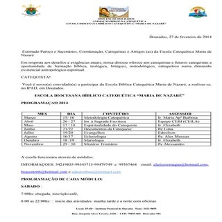 Escola catequetica 2014