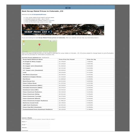 Scrap Metal Prices in hawaii | PDF