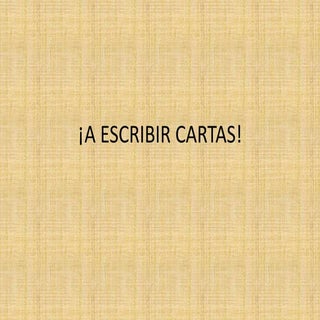 Escribiendo cartas