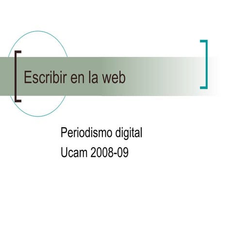 Escribir En La Web
