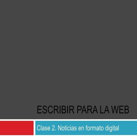Escribir para la web