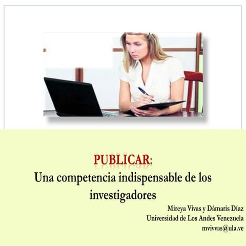 Escribir para publicar