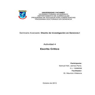 Escrito crítico actividad 4