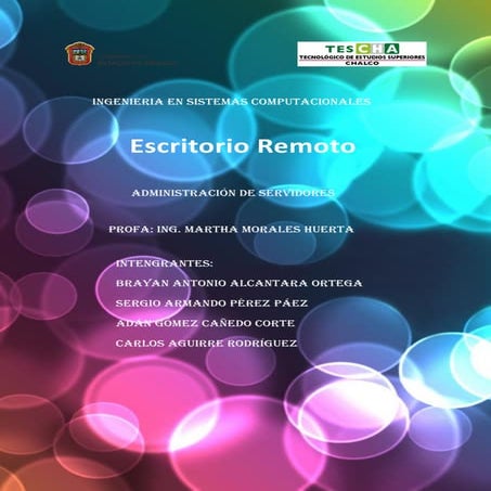 Escritorio remoto Windows Server 2012