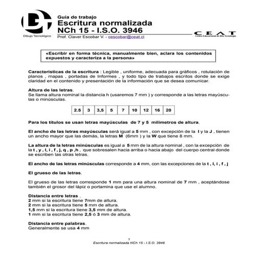 Escritura normalizada