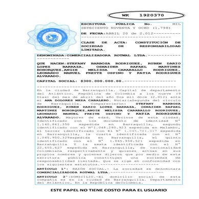 Escritura pública no