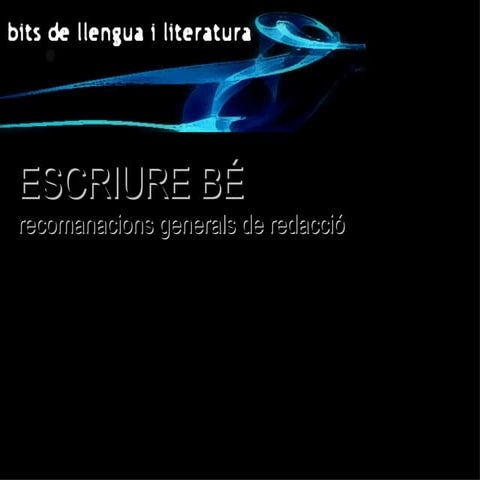Escriure bé