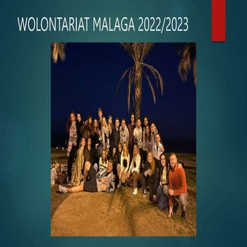 Wolontariat długoterminowy Sebastiana w Maladze