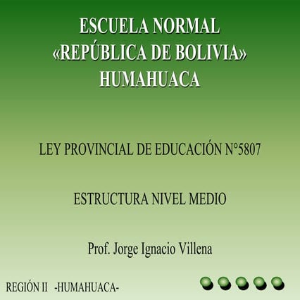 Esctuctura nivel medio