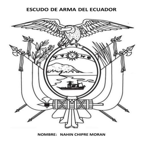 escudo de armas de mexico para colorear