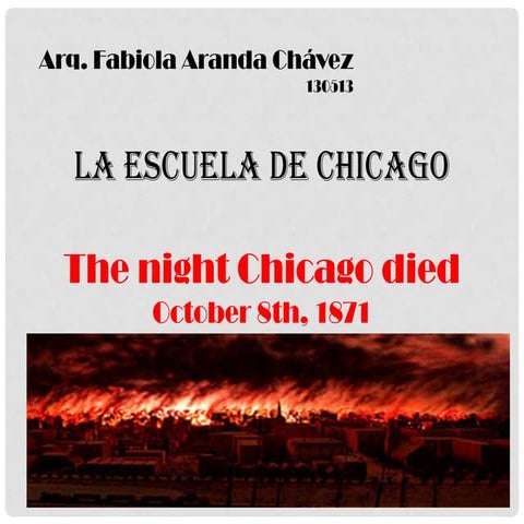 Escuela de Chicago - Fabiola Aranda Chávez