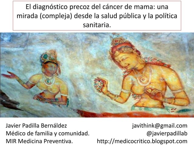 Salud pública, ética y política en el diagnóstico precoz del cáncer de mama