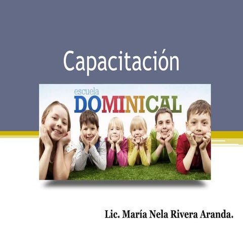 Escuela dominical  capacitación