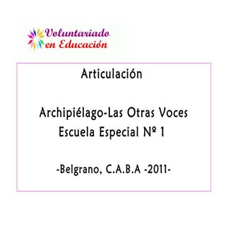 Escuela Especial N° 1 -Belgrano | C...