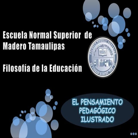 Pensamiento pedagogico ilustrado