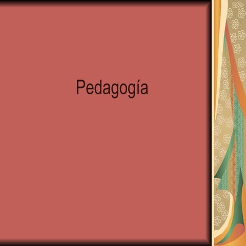 PEDAGOGÍA