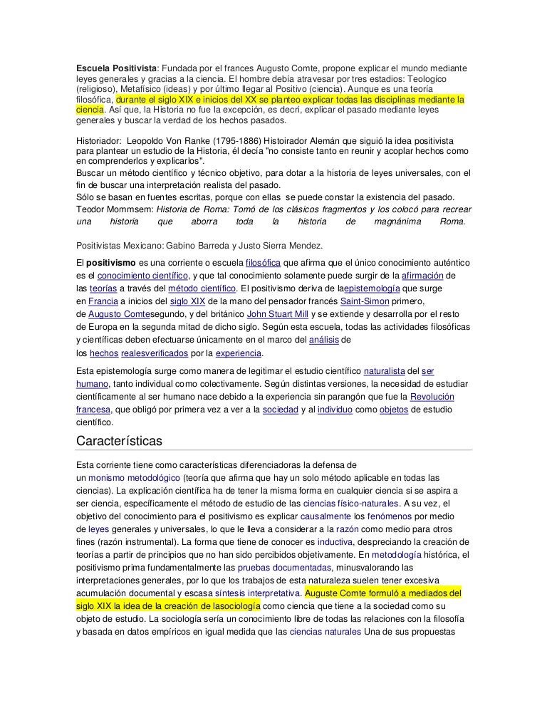 Escuela positivista