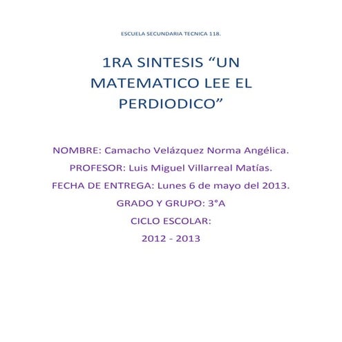 Escuela secundaria tecnica 118. camacho