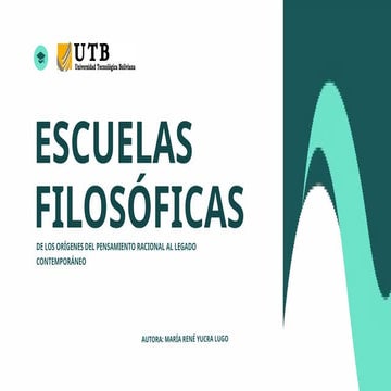 “Principales escuelas filosóficas clásicas”