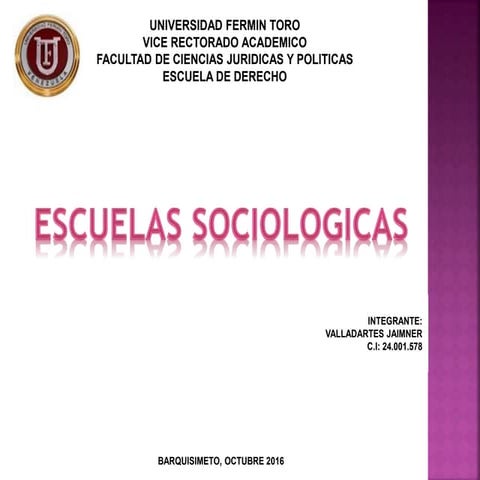 Escuelas sociologicas listo