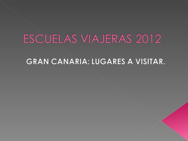 Escuelas viajeras 2012 