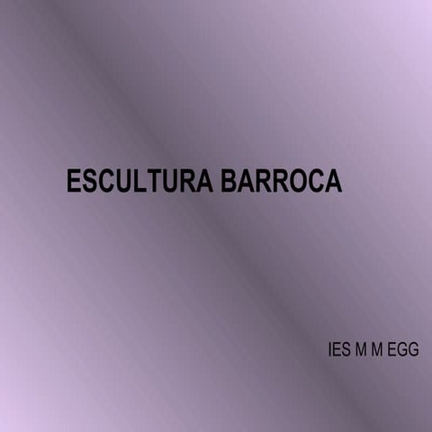 Escultura Barroca