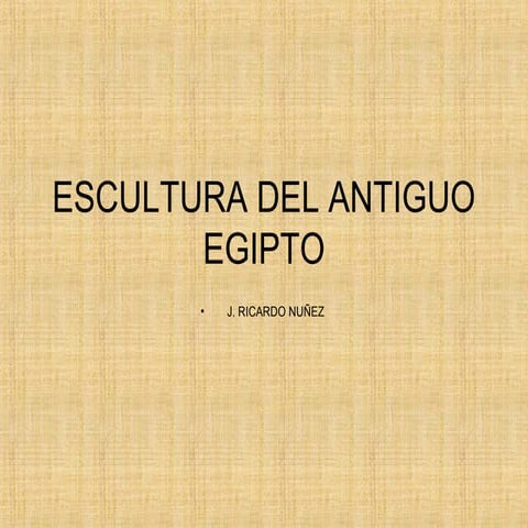 Escultura del antiguo egipto