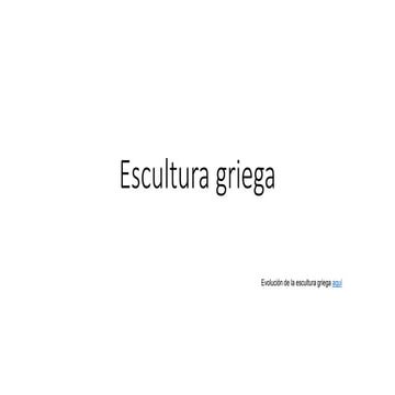Escultura griega