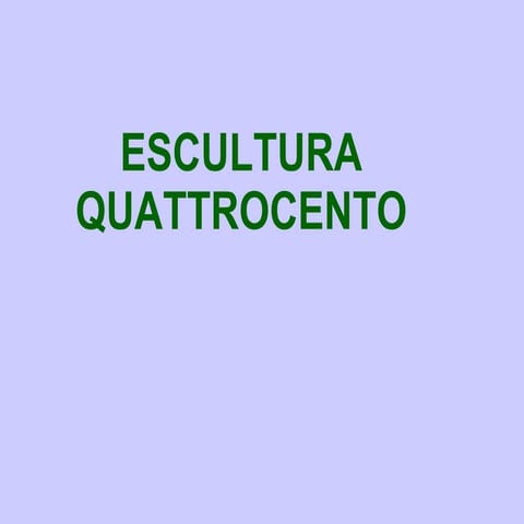 Escultura renacemento