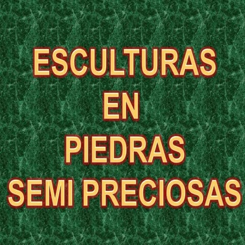 Esculturas em pedra seemipreciosas