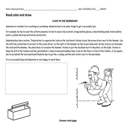A day in the maintenance shop