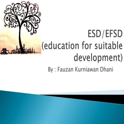 Education for sustainable development (ESD)