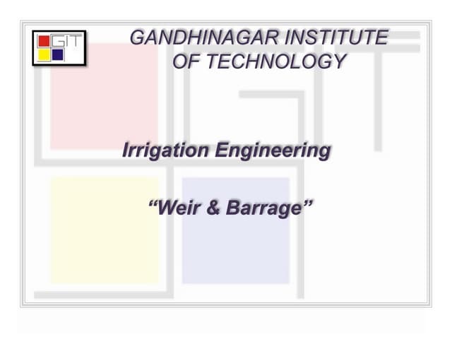 weir & barrage
