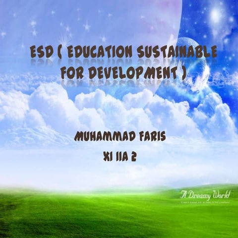 Education for sustainable development (esd) | PPTX