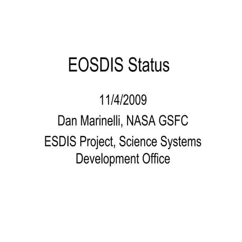 EOSDIS Status