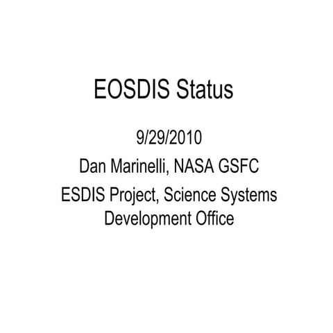 EOSDIS Status